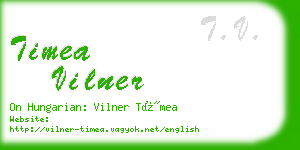 timea vilner business card